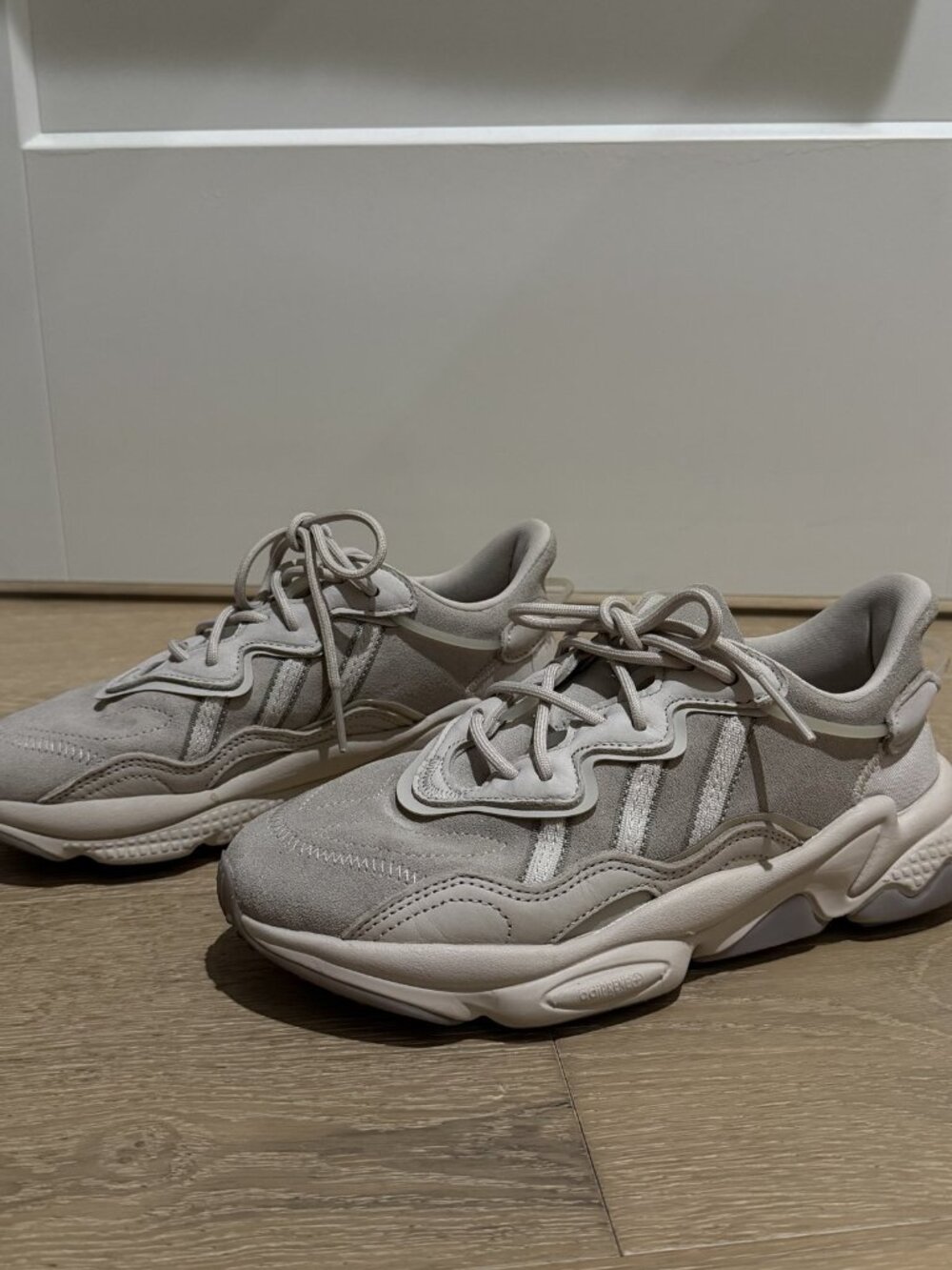 adidas Ozweego Beige Suede Chunky Sneakers GY6177 Women's 7.5